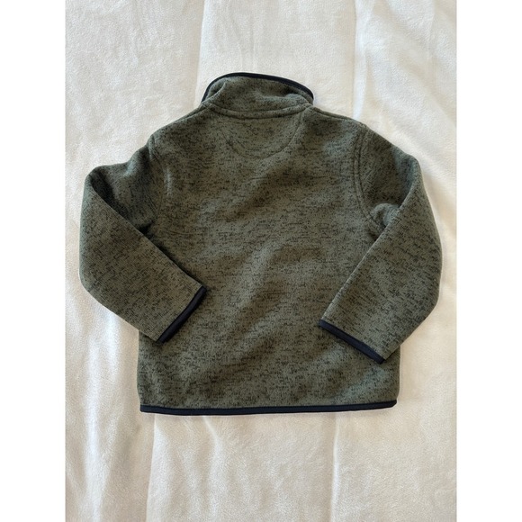 Outdoor Kids Bass Pro Shops Fleece Pullover Top Olive Green XS - Picture 2 of 5